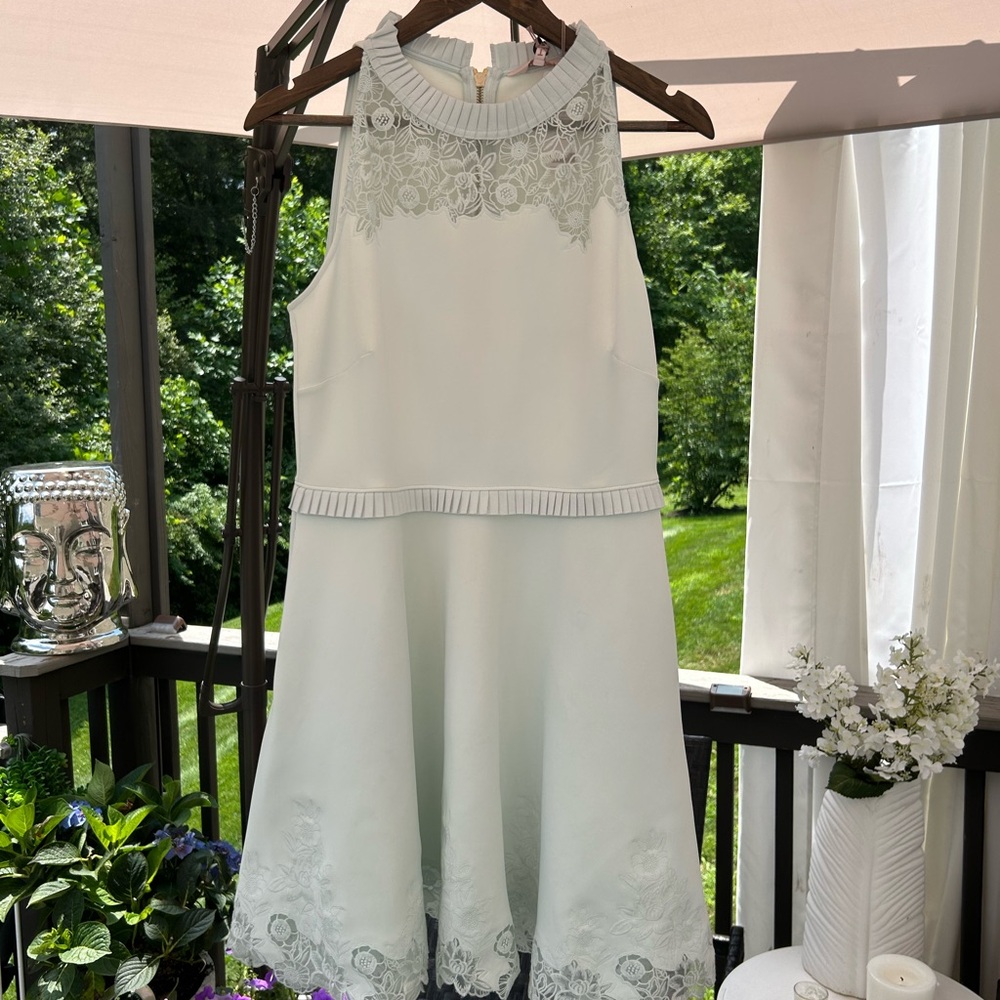 Ted Baker Mint Green Lace Detail Dress